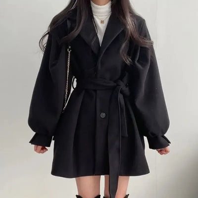 Eleganter Damen Trenchcoat mit Gürtel – Oversized & Stilvoll