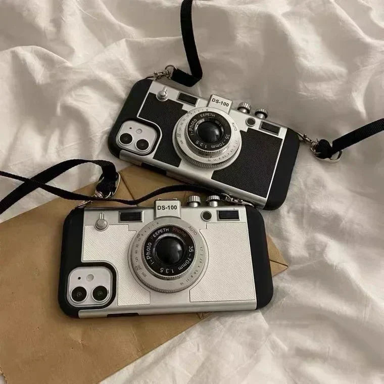 NEUE 2024 Limited Edition Alte Vintage Retro Kamera iPhone Hülle (Emily in Paris Hülle)