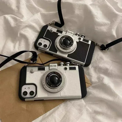 NEUE 2024 Limited Edition Alte Vintage Retro Kamera iPhone Hülle (Emily in Paris Hülle)