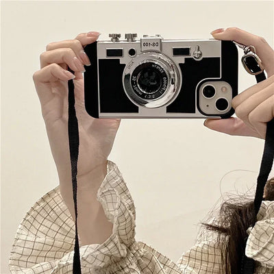 NEUE 2024 Limited Edition Alte Vintage Retro Kamera iPhone Hülle (Emily in Paris Hülle)