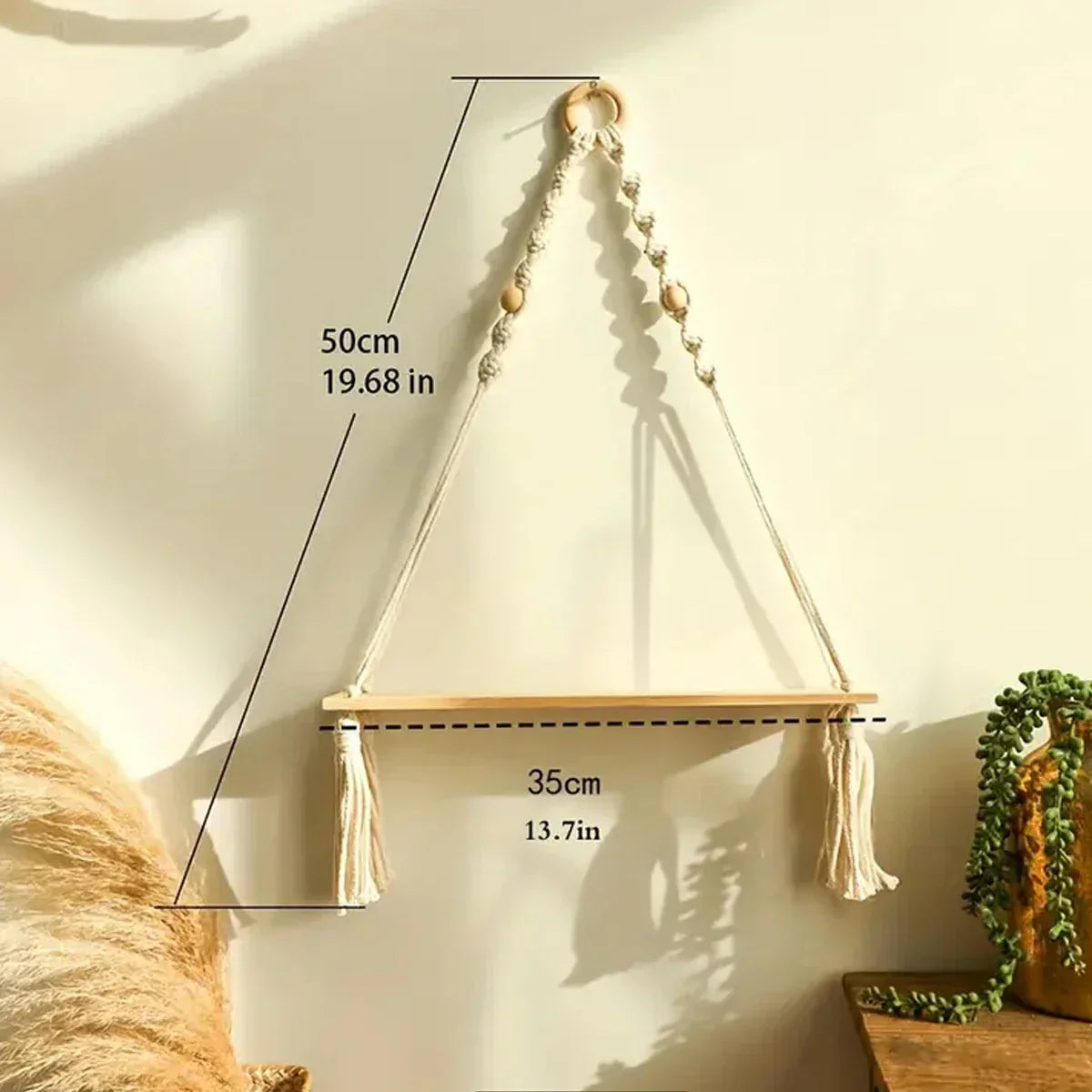 Boho Makramee Regal Rustikaler Dekor