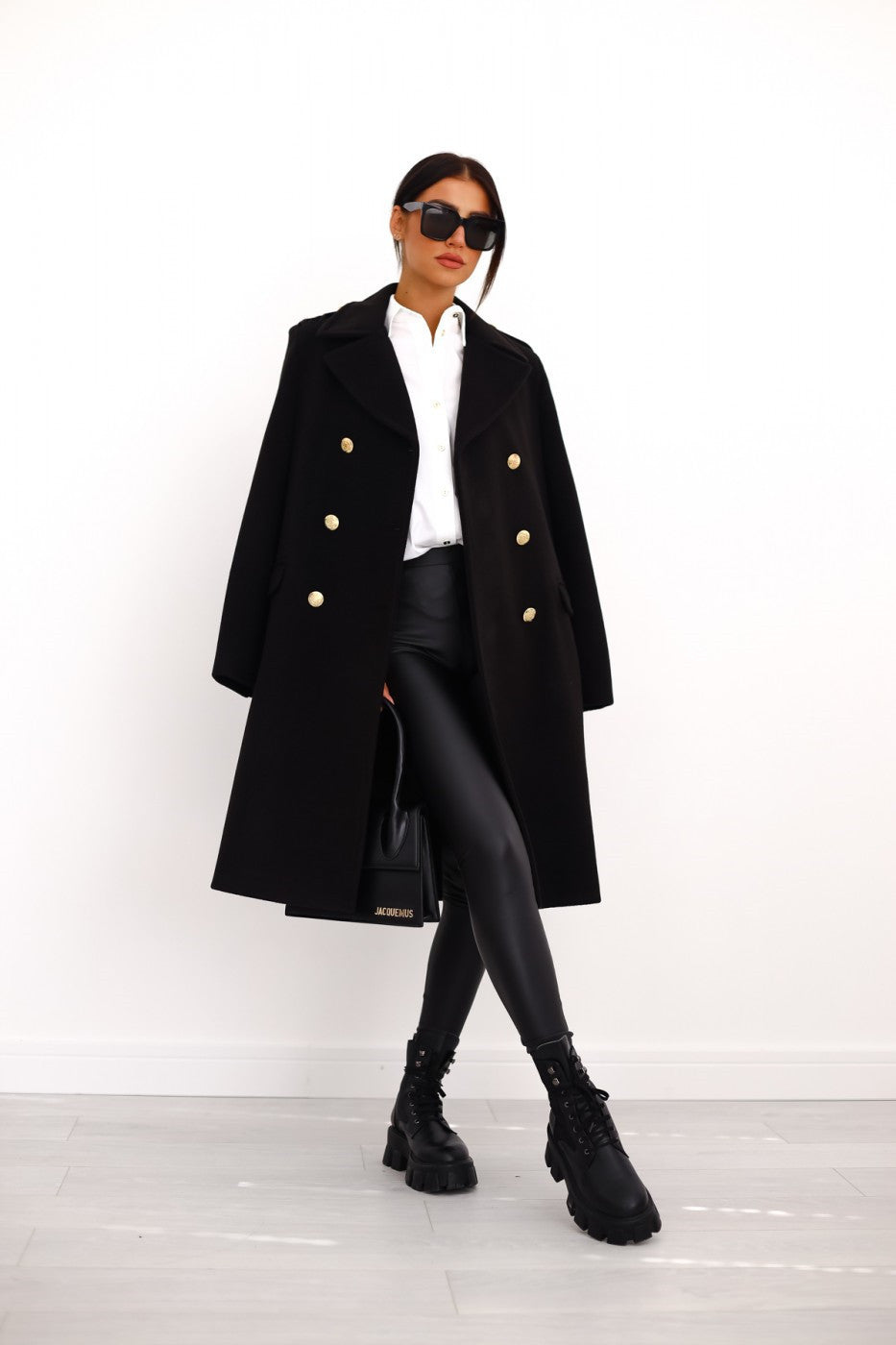 Eleganter Damen Winter-Trenchcoat – Reverskragen & Doppelreiher – Warm