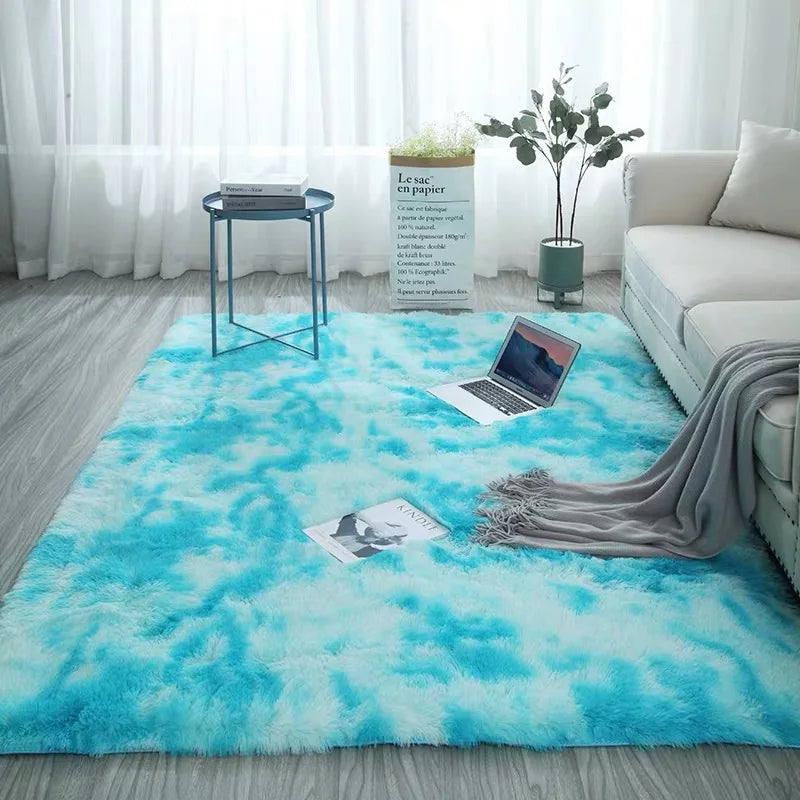 Sara Plüsch Nordic Lounge Teppich für Wohnzimmer & Schlafzimmer - Weich, Gemütlich und Modernes Wohndekor