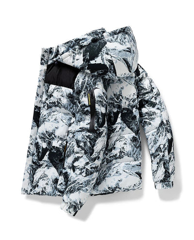 Steppjacke mit Tarnmuster