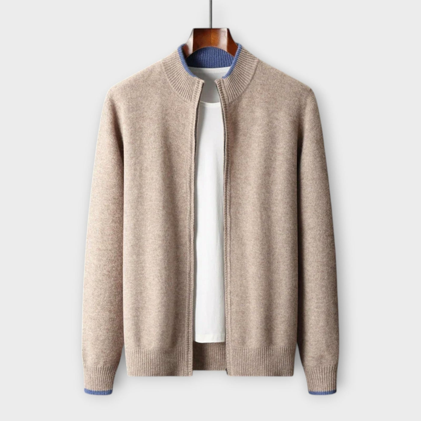 Levin - Sanfte Kaschmir Zip-Jacke