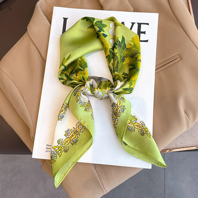 Elara's Luxus Seidenschal – Mode-Bandana für Frauen