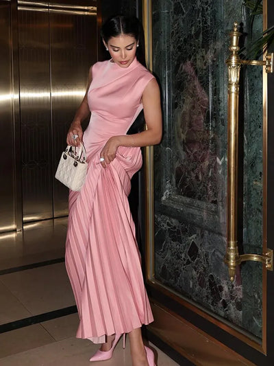 Ellison - Klassisches, Drapiertes Maxikleid im Maxi-Stil