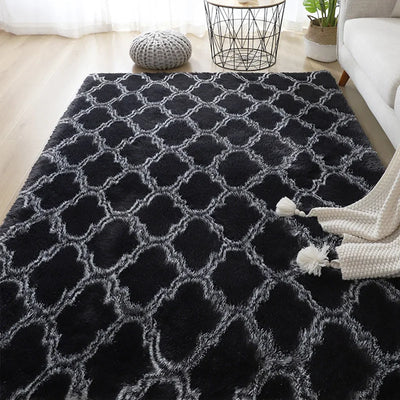 Sara Plüsch Nordic Lounge Teppich für Wohnzimmer & Schlafzimmer - Weich, Gemütlich und Modernes Wohndekor