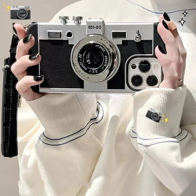 NEUE 2024 Limited Edition Alte Vintage Retro Kamera iPhone Hülle (Emily in Paris Hülle)