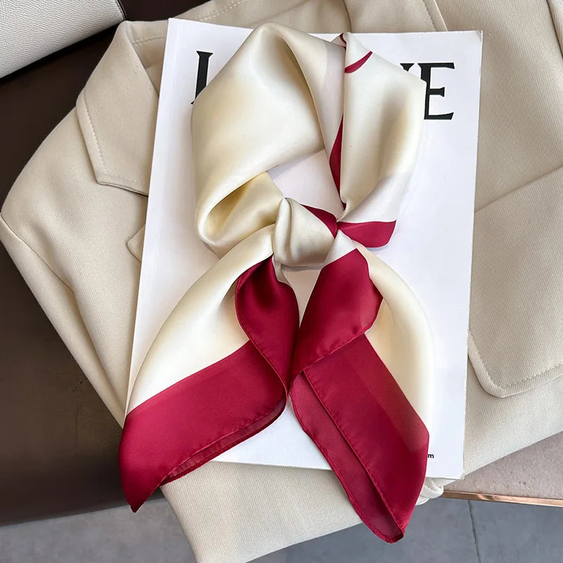 Elara's Luxus Seidenschal – Mode-Bandana für Frauen