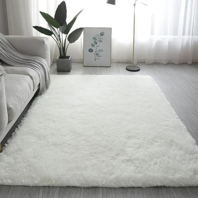 Sara Plüsch Nordic Lounge Teppich für Wohnzimmer & Schlafzimmer - Weich, Gemütlich und Modernes Wohndekor