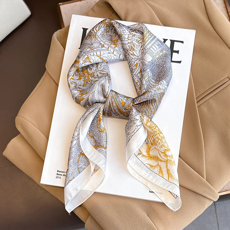 Elara's Luxus Seidenschal – Mode-Bandana für Frauen
