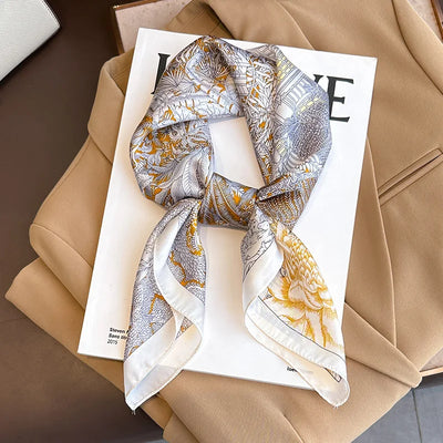 Elara's Luxus Seidenschal – Mode-Bandana für Frauen