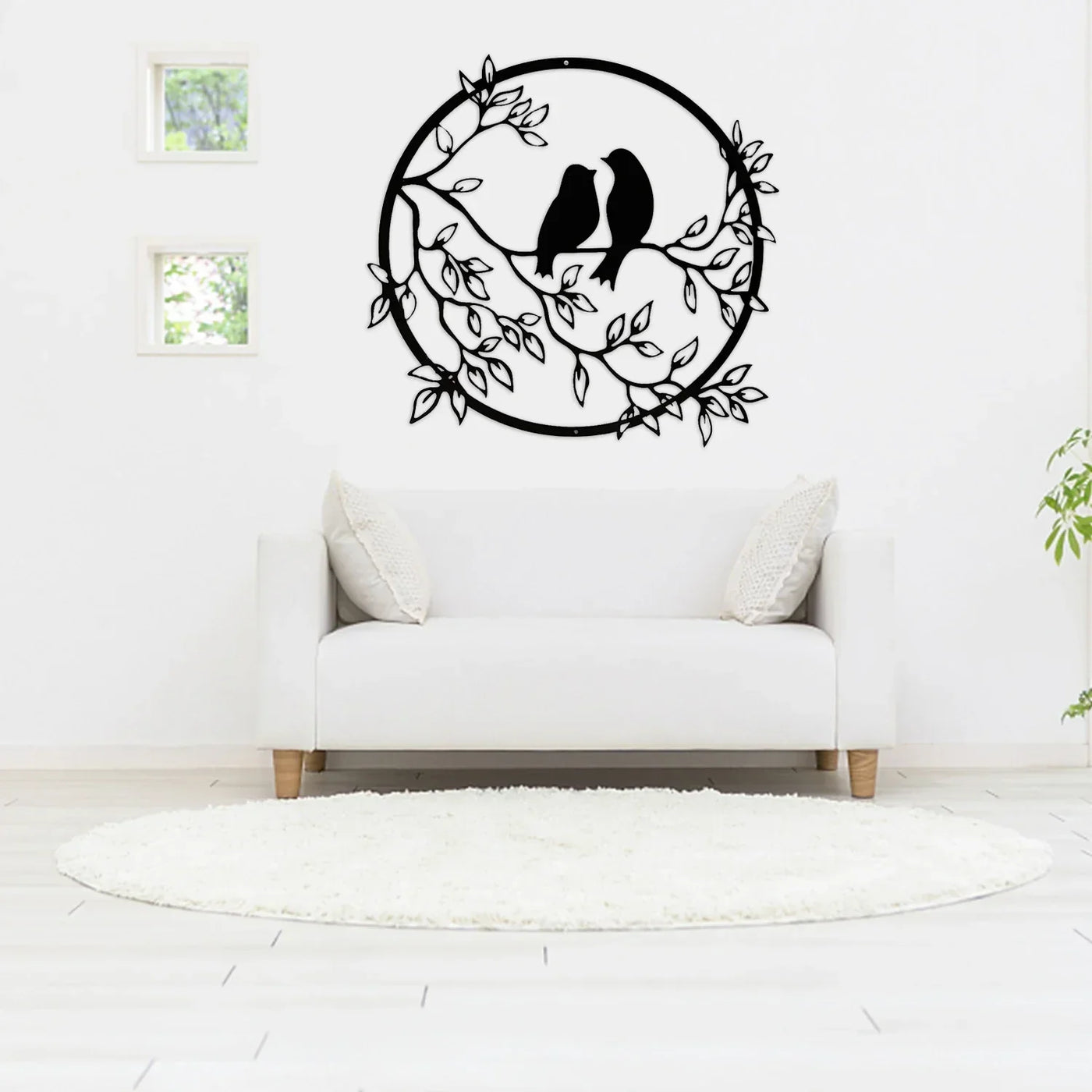 Vögel auf Ast Wandkunst