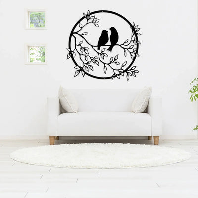 Vögel auf Ast Wandkunst