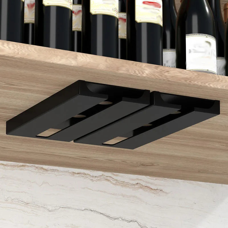 Eleganter Weinregal ohne Bohren