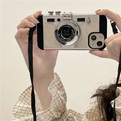 NEUE 2024 Limited Edition Alte Vintage Retro Kamera iPhone Hülle (Emily in Paris Hülle)