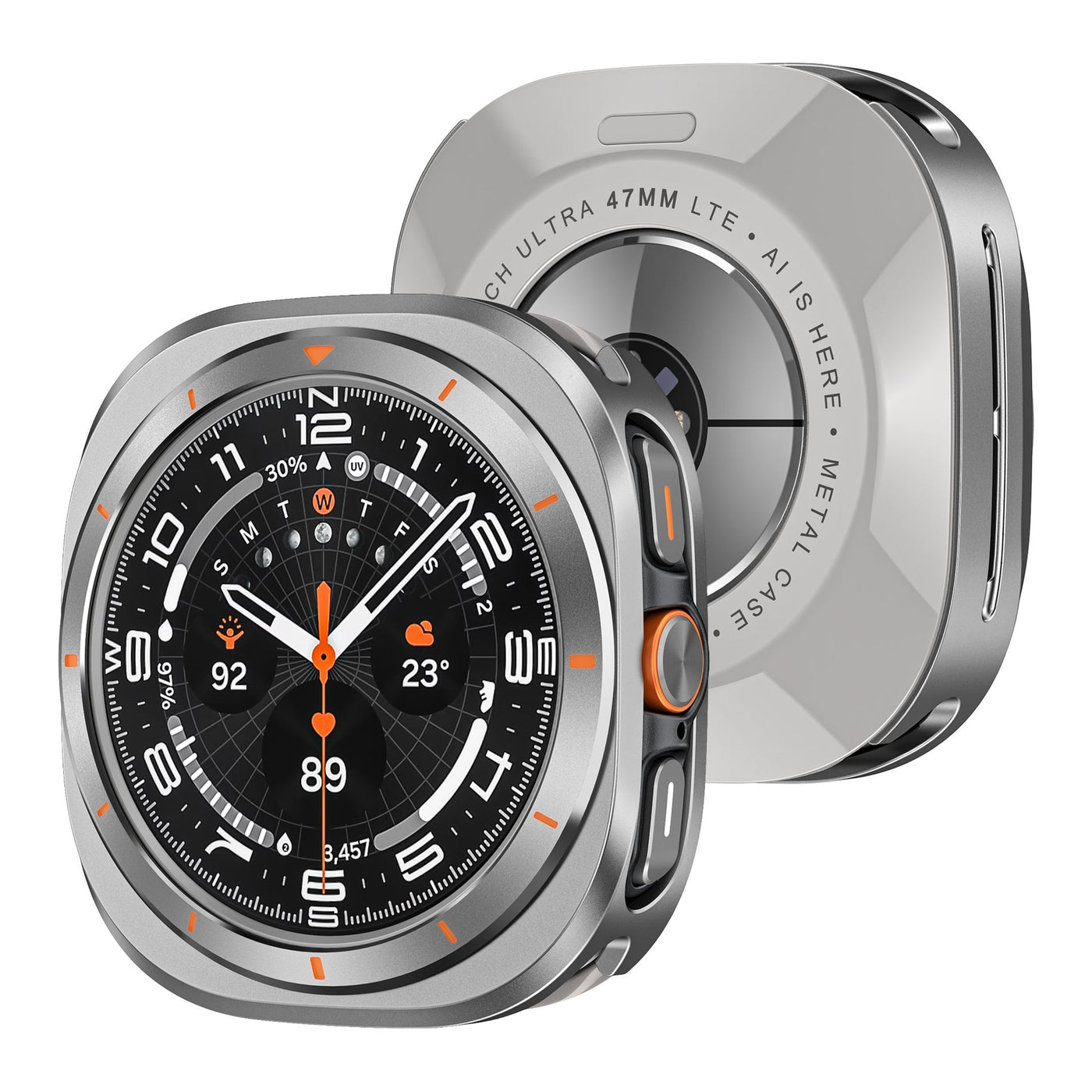 Vollrand Kratzfeste Metall 360° Schutzhülle für Samsung Galaxy Watch Ultra