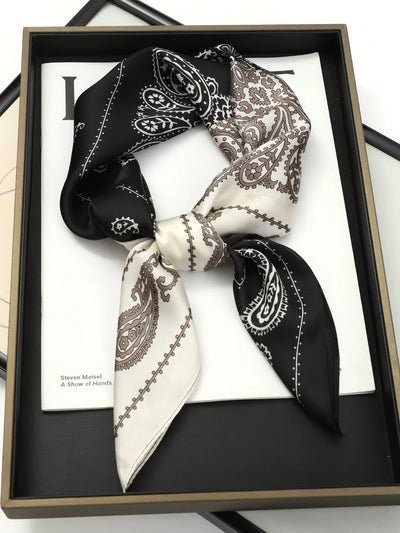 Elara's Luxus Seidenschal – Mode-Bandana für Frauen
