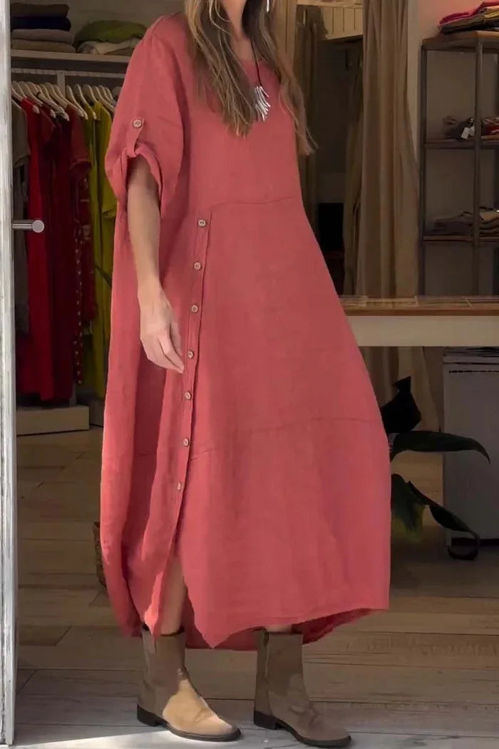 SÉLENA | Elegantes und Lässiges Kleid mit Knöpfen