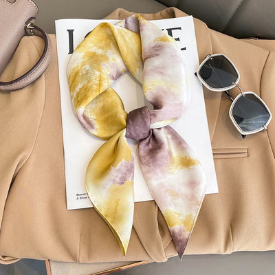 Elara's Luxus Seidenschal – Mode-Bandana für Frauen