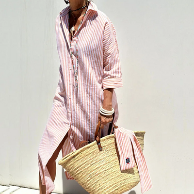 Paloma - elegant striped shirt dress
