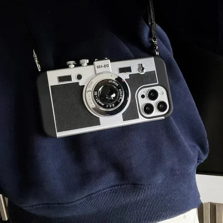 NEUE 2024 Limited Edition Alte Vintage Retro Kamera iPhone Hülle (Emily in Paris Hülle)