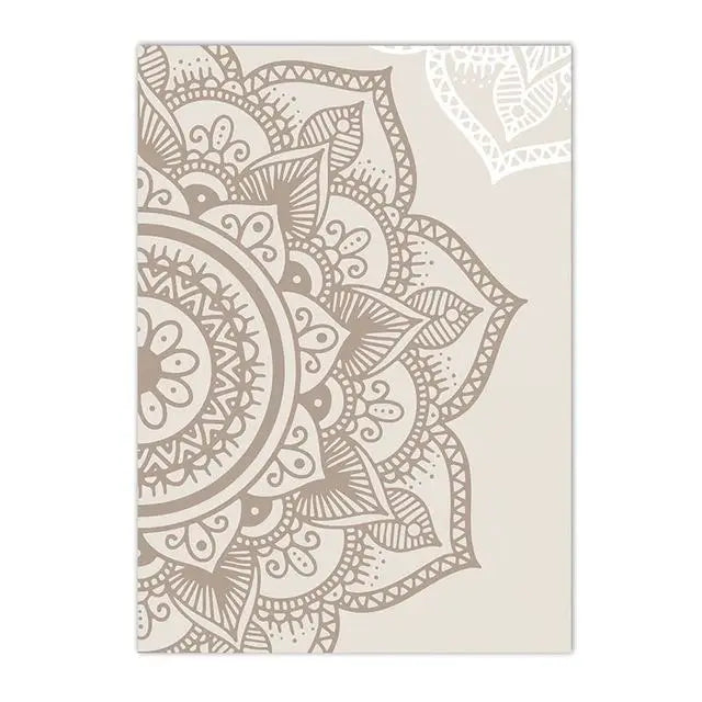 Florale Beige Diamantmalerei Kunst