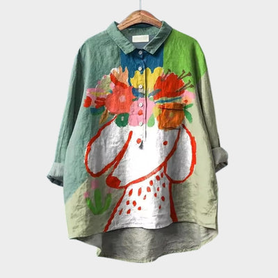 Eléa™ | Luxusbluse mit Print