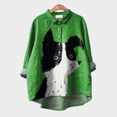 Céleste™ | Luxuriöse Bluse mit Print
