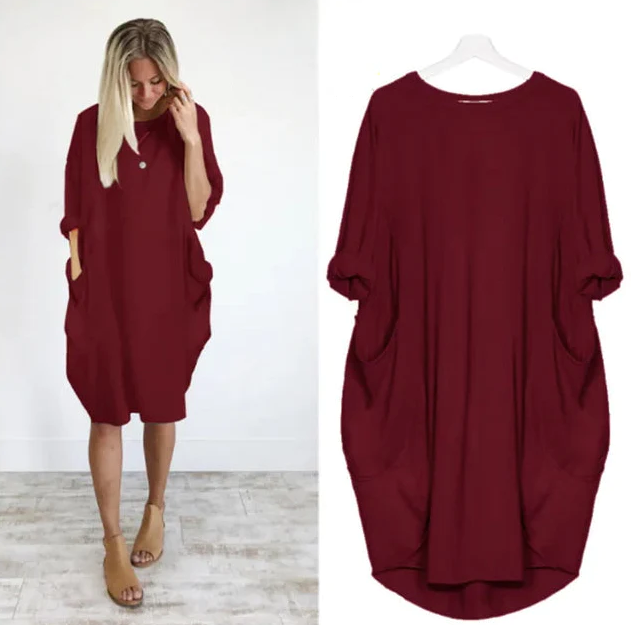 Emily™ | Bequemes Kleid mit Taschen
