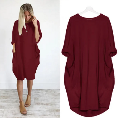 Emily™ | Bequemes Kleid mit Taschen
