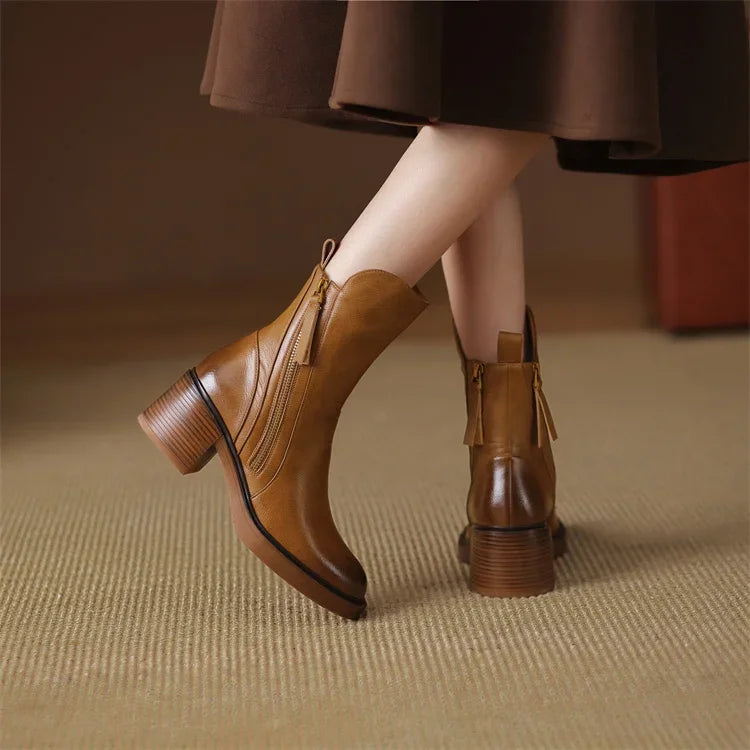 Ella - Lederstiefeletten