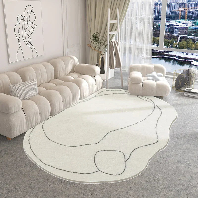 Winnie Modern Unregelmäßiger Schlafzimmerteppich – Weich, Stilvoll & Trendy
