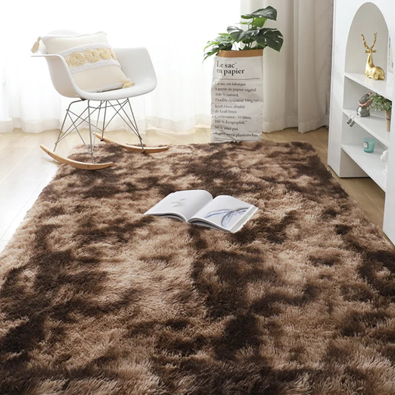 Sara Plüsch Nordic Lounge Teppich für Wohnzimmer & Schlafzimmer - Weich, Gemütlich und Modernes Wohndekor