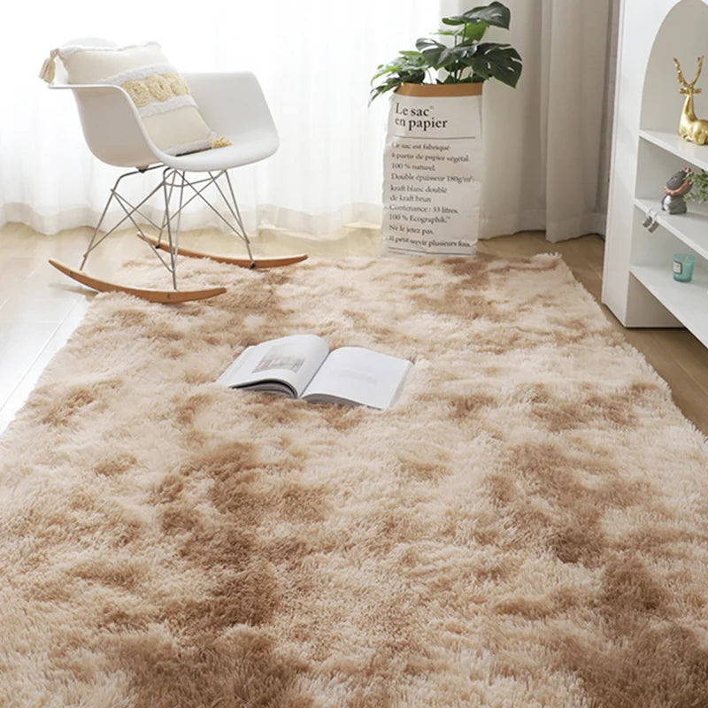 Sara Plüsch Nordic Lounge Teppich für Wohnzimmer & Schlafzimmer - Weich, Gemütlich und Modernes Wohndekor