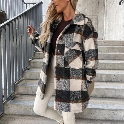 Maja - eleganter Wintermantel aus Baumwolle