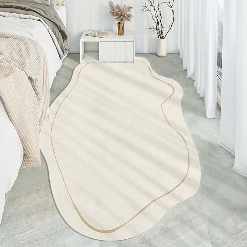 Winnie Modern Unregelmäßiger Schlafzimmerteppich – Weich, Stilvoll & Trendy