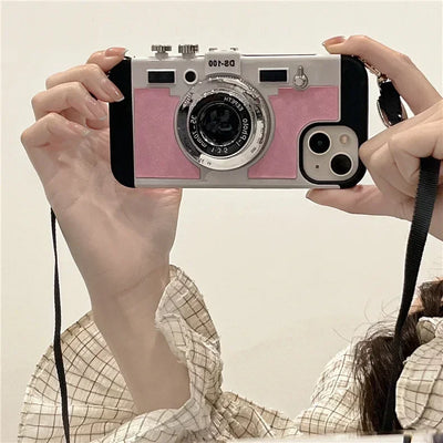 NEUE 2024 Limited Edition Alte Vintage Retro Kamera iPhone Hülle (Emily in Paris Hülle)