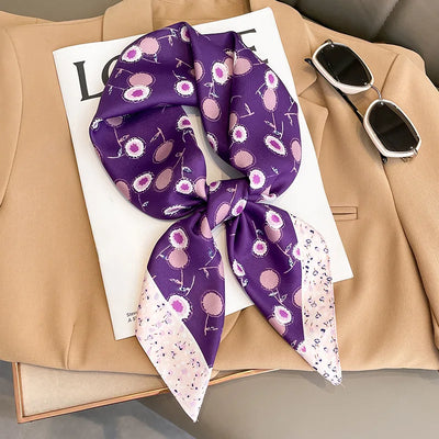 Elara's Luxus Seidenschal – Mode-Bandana für Frauen