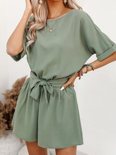 Sophia - eleganter Jumpsuit mit kurzen Ärmeln
