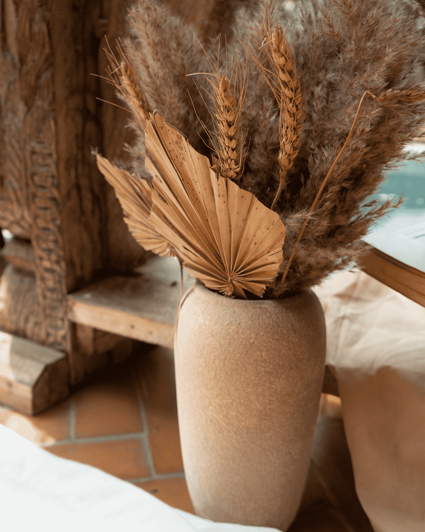 Zeitloser Tan Klassische Vase