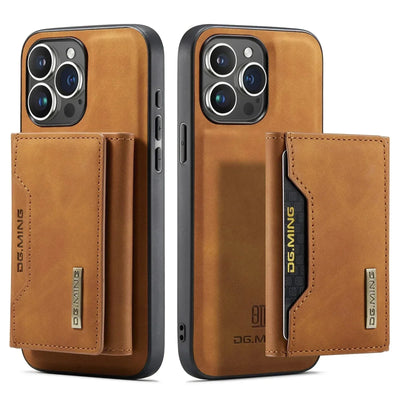 Magnetische 2-in-1 Slim Leder Handy Geldbörse für iPhone