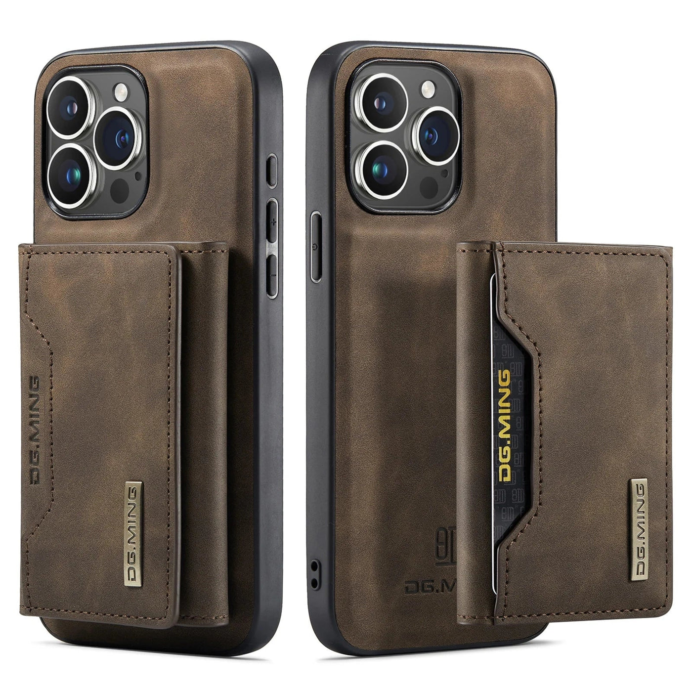 Magnetische 2-in-1 Slim Leder Handy Geldbörse für iPhone