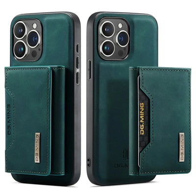 Magnetische 2-in-1 Slim Leder Handy Geldbörse für iPhone