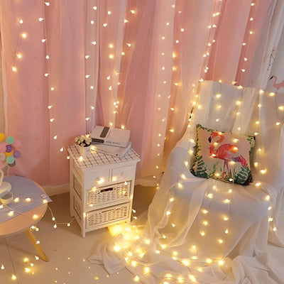Warmweiße Batterie-LED-Lichterketten - Gemütliche Innendekoration für das Schlafzimmer