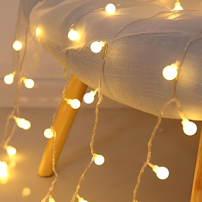 Warmweiße Batterie-LED-Lichterketten - Gemütliche Innendekoration für das Schlafzimmer