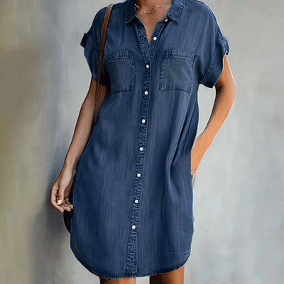 Hildegard® | Kurzärmliges Jeanskleid