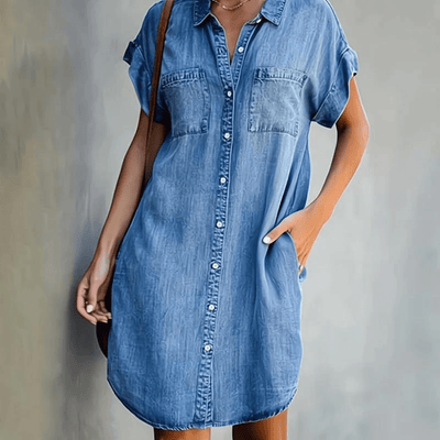 Hildegard® | Kurzärmliges Jeanskleid