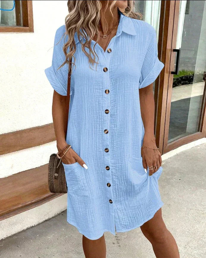 Dunya - belted polo dress
